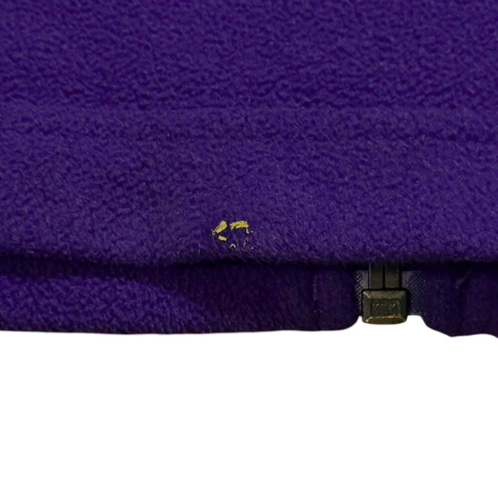 Columbia Fleece Jacket Womens Purple TCU Embroidered Full Zip Mock Neck Sz XS - Picture 9 of 9